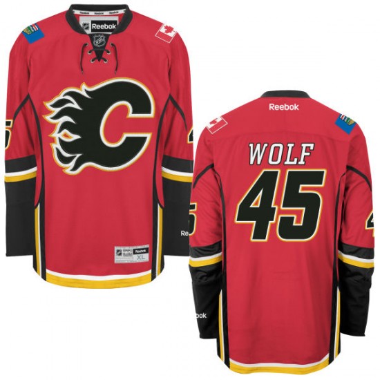 David Wolf Calgary Flames Reebok 